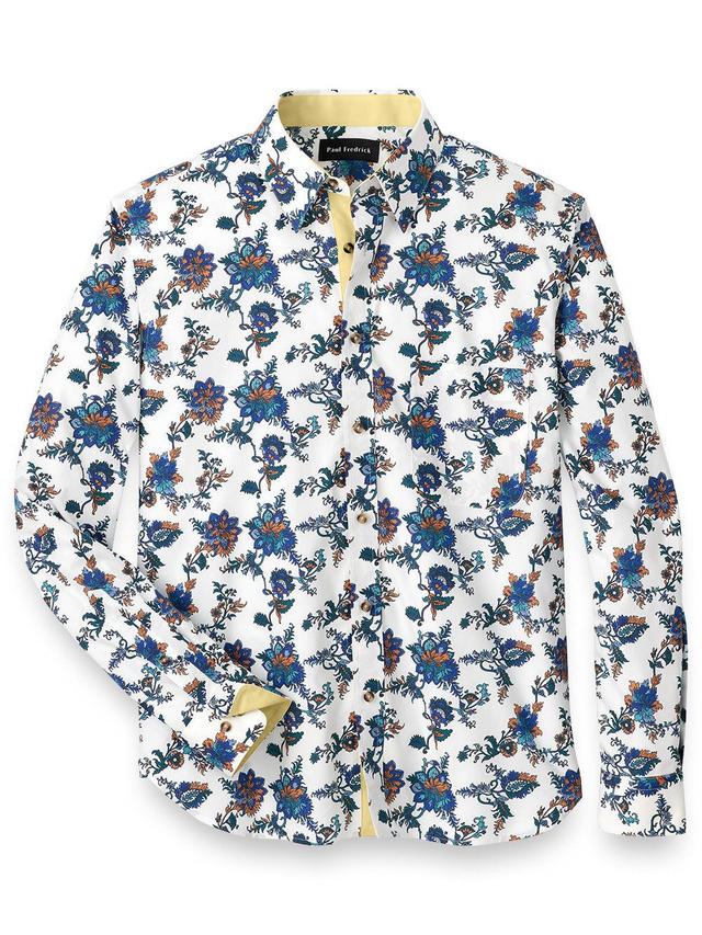 Slim Fit Floral Print Casual Shirt Product Image