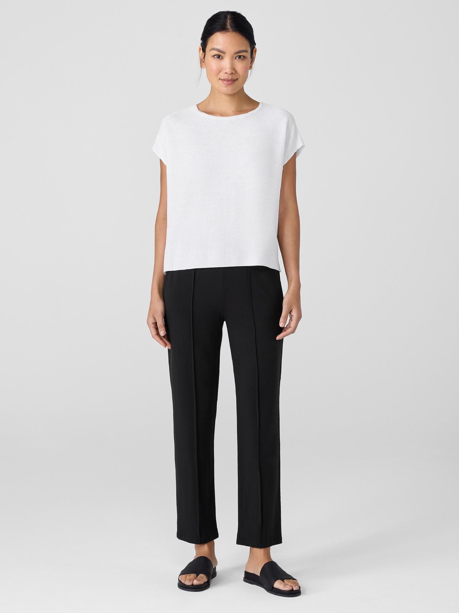 EILEEN FISHER Organic Linen Cotton Square Topfemale product image