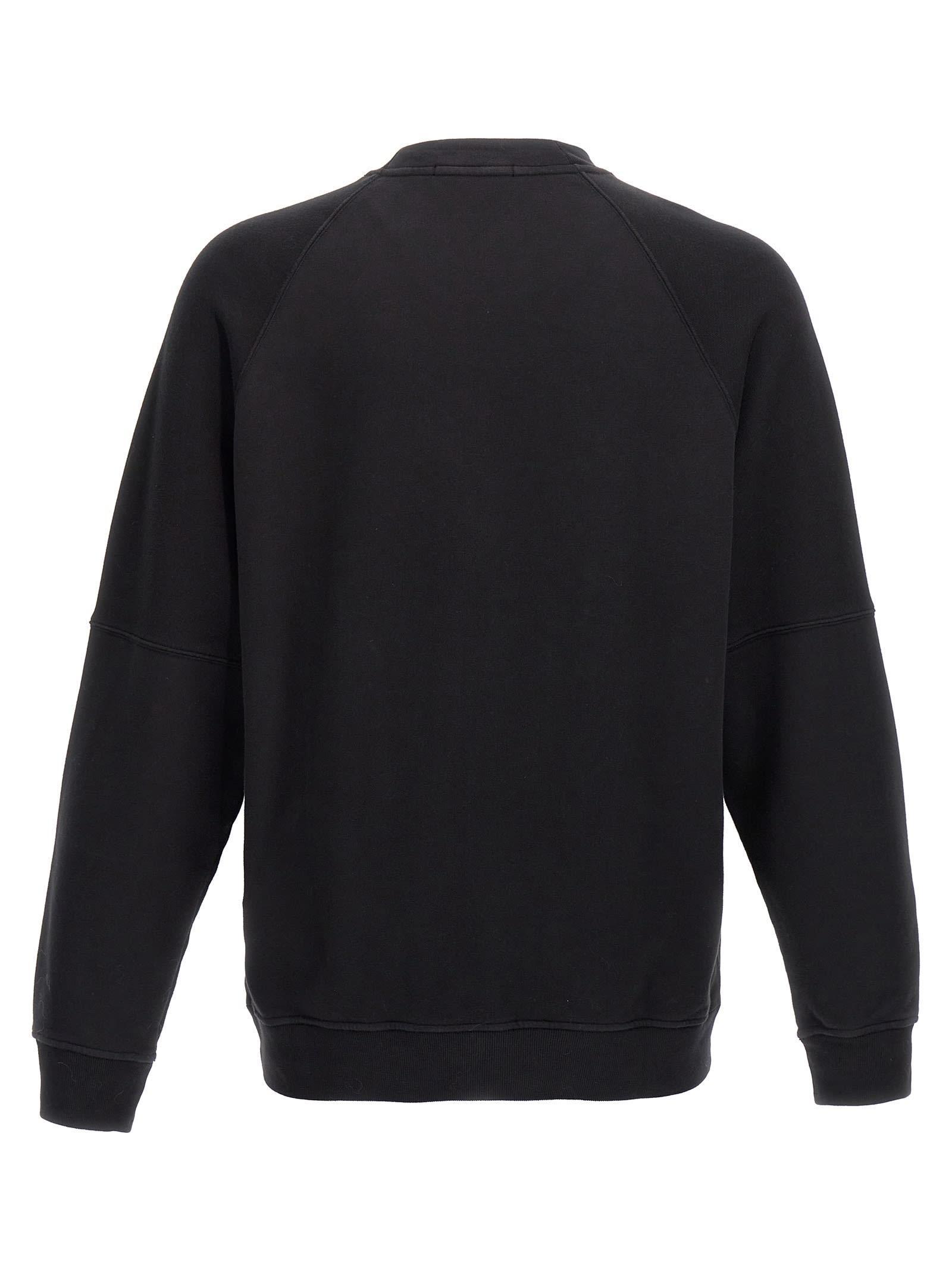 STONE ISLAND Cotton Sweatshirt In Black Product Image