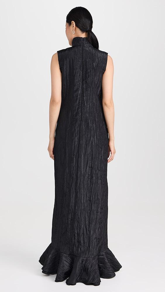 Dur Doux Black Crinkle Taffeta Gown | Shopbop Product Image