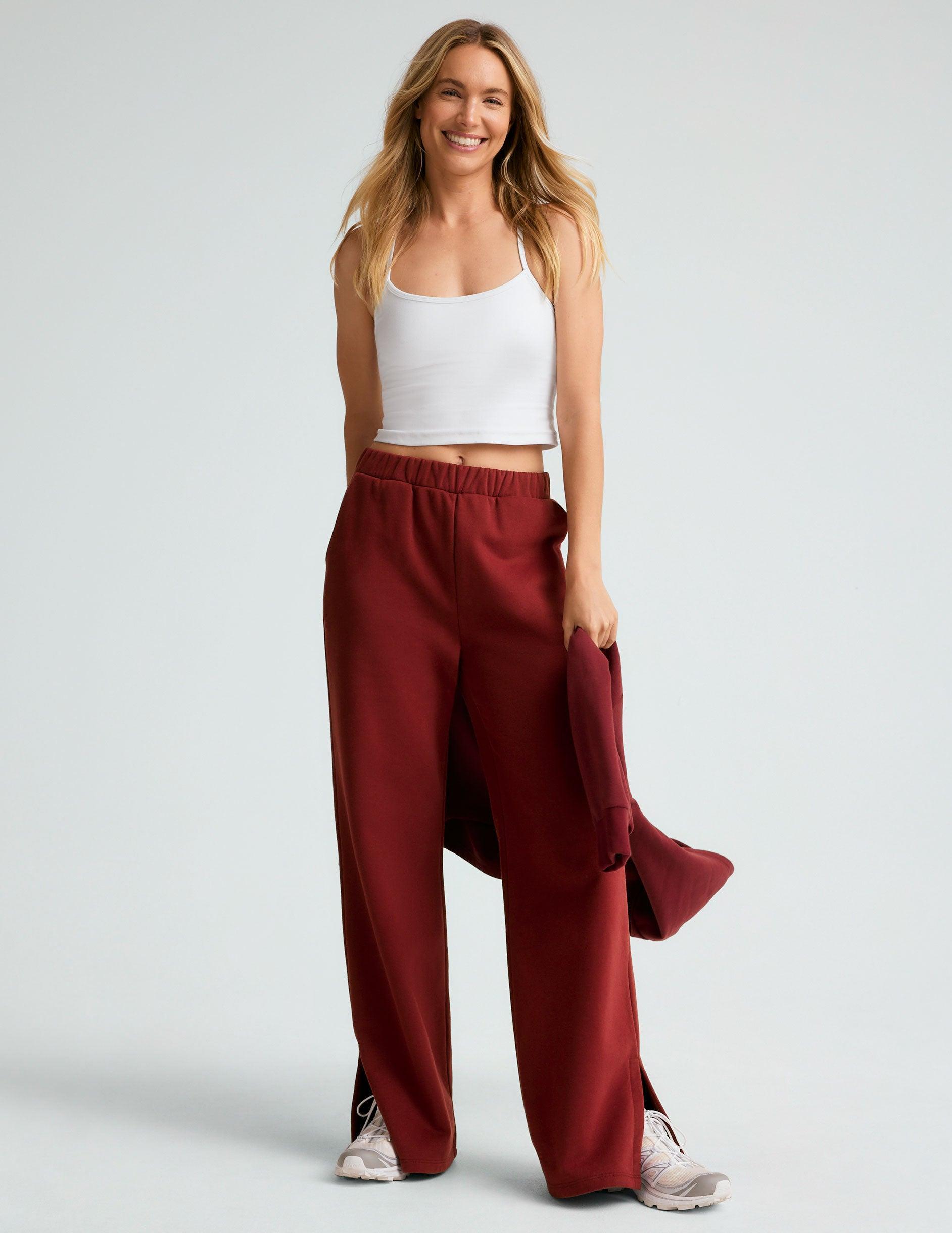 Open Ended Mid Rise Wide Leg Pant Product Image