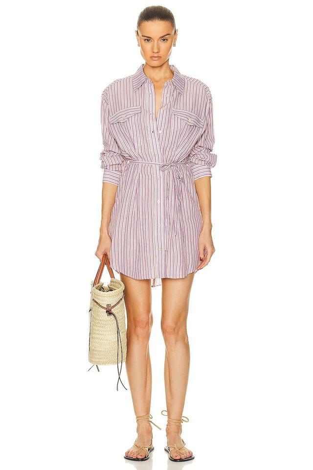 Isabel Marant Etoile Liliane Dress in Purple Product Image