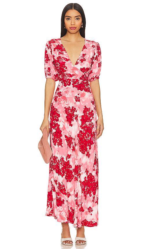 FAITHFULL THE BRAND Las Mayas Midi Dress Size S, XS. Product Image