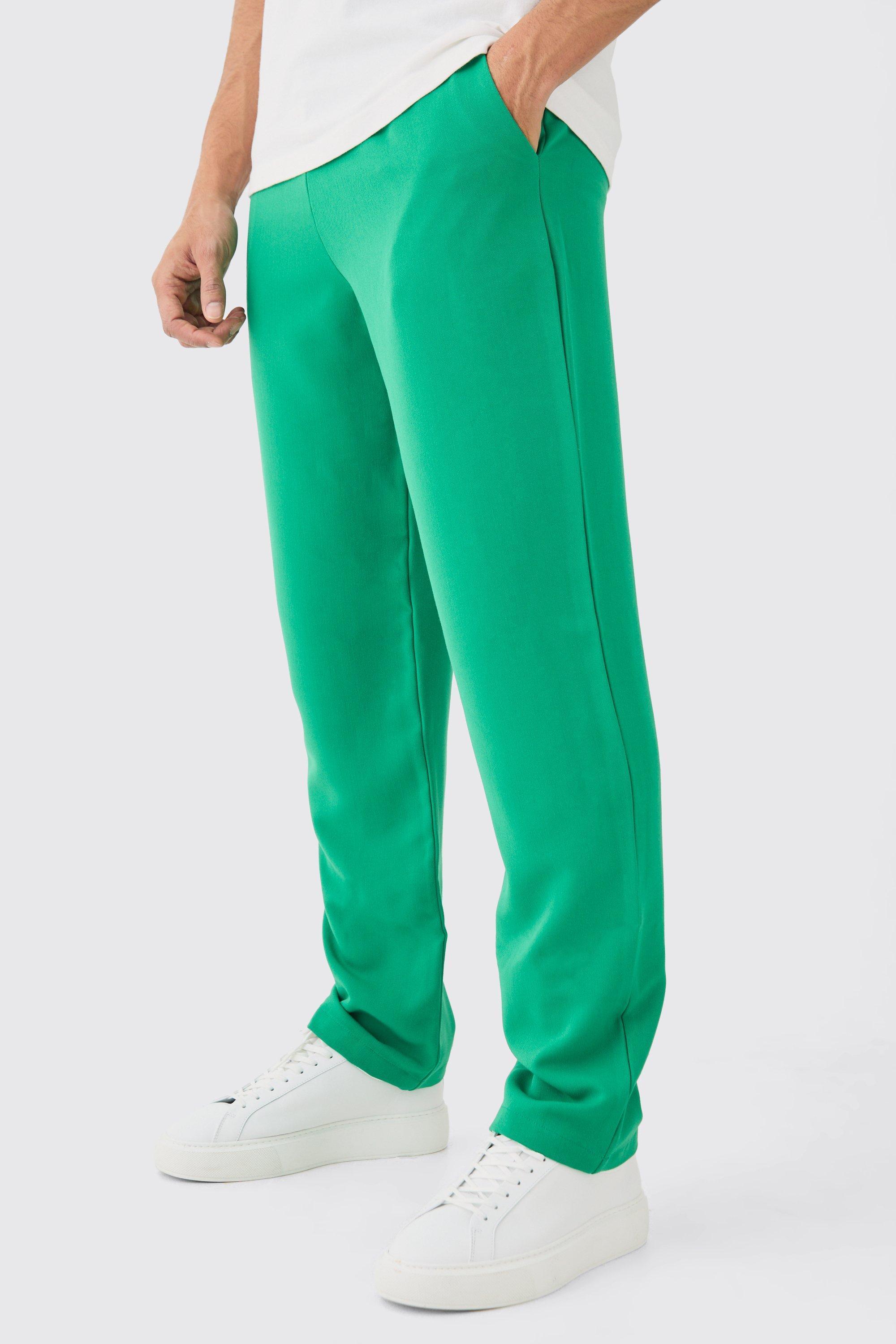 Drawcord Waist Straight Trousers | boohooMAN USA Product Image