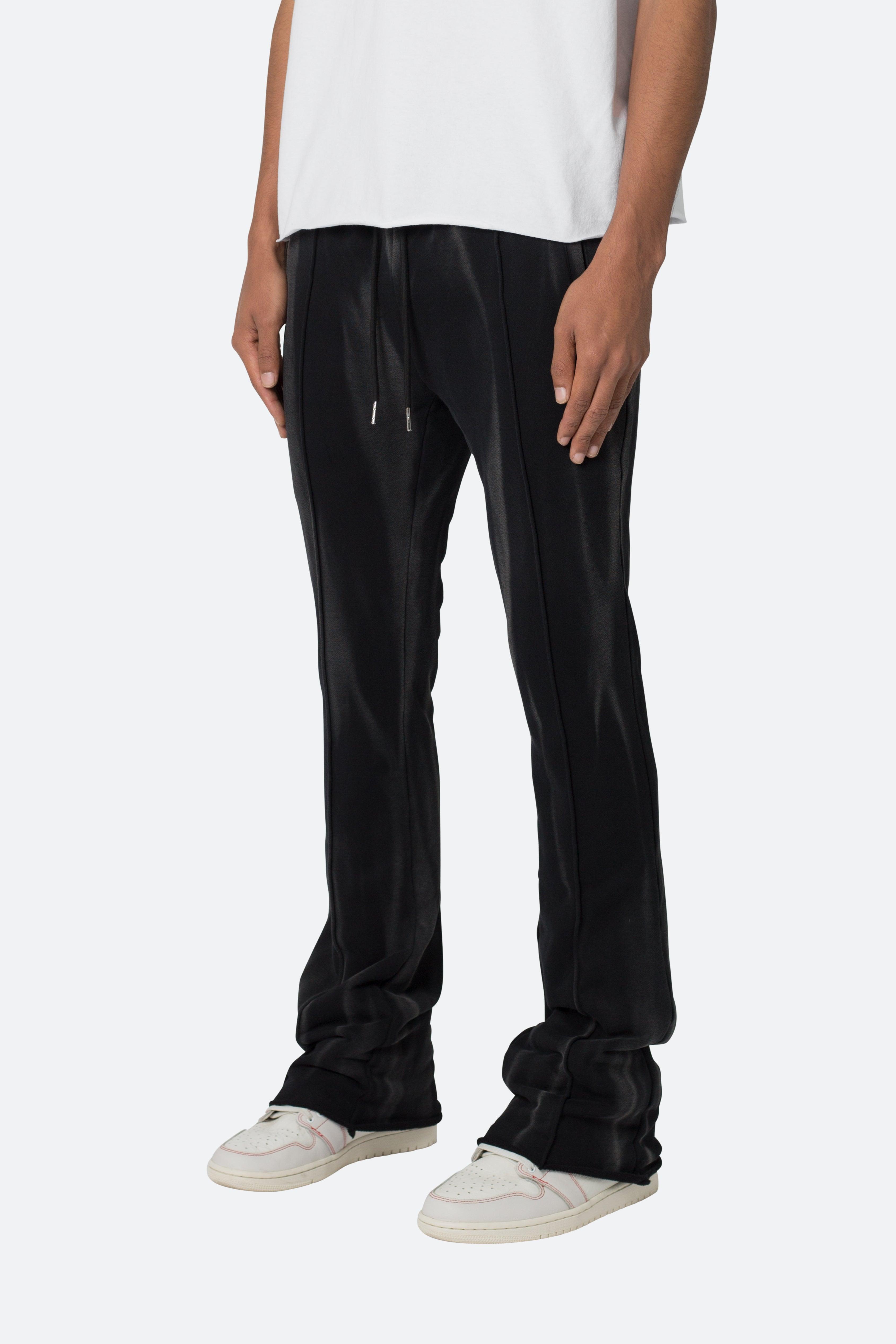 French Terry Flare Sweatpants - Black Product Image