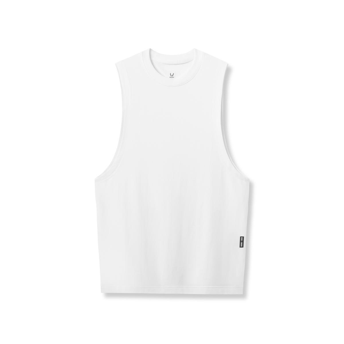 0926. Supima® Muscle Tank - White Product Image