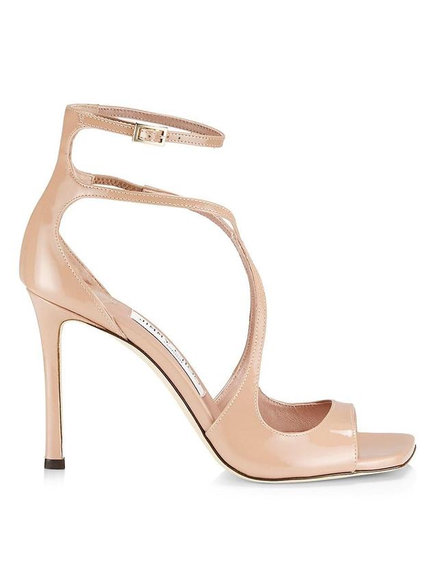 Womens Azia 95MM Patent Leather Sandals Product Image