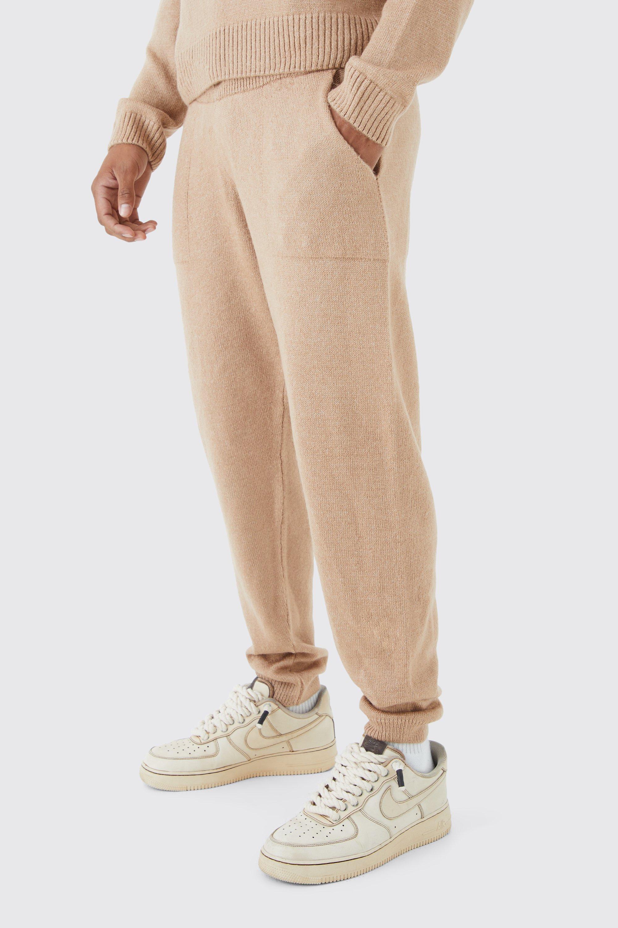 Relaxed Fit Knitted Sweatpants | boohooMAN USA Product Image