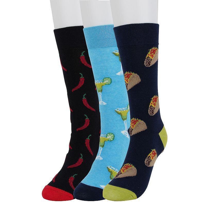 Mens Sonoma Goods For Life 3-pack Mixed Novelty Socks Product Image