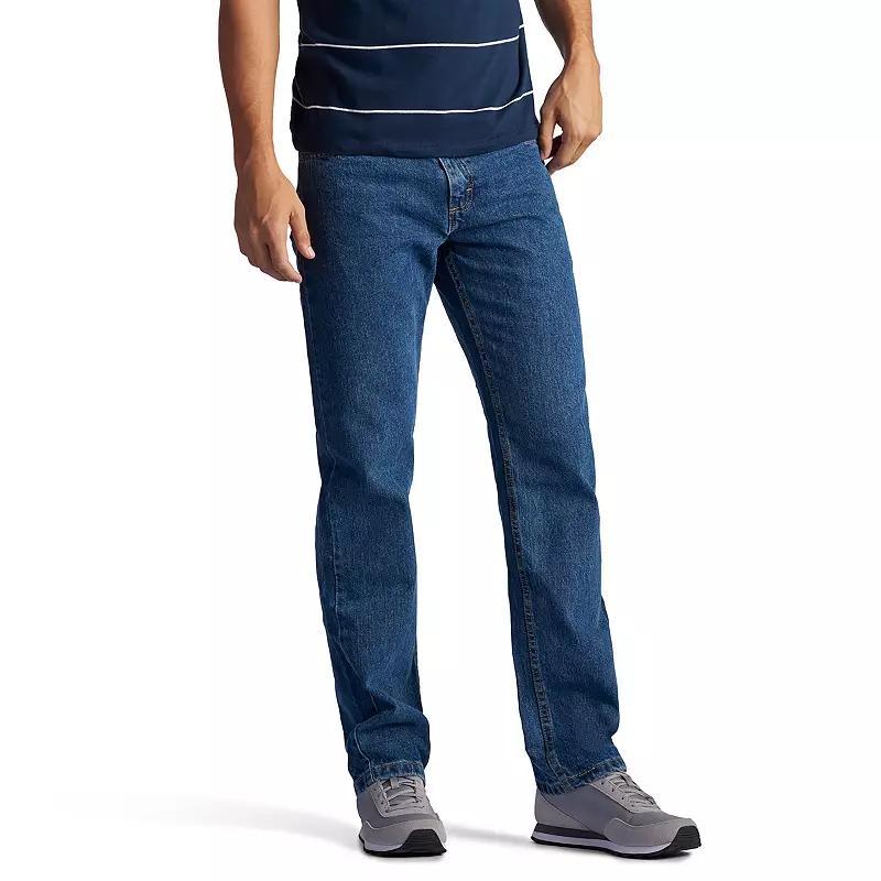 Mens Lee Regular Fit Straight Leg Jeans Medium Grey Product Image