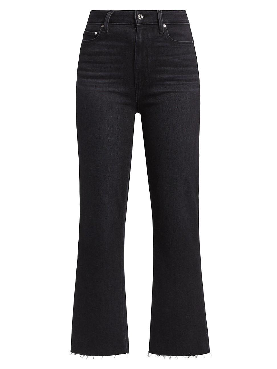 PAIGE Claudine Raw Hem Flare Jeans Product Image