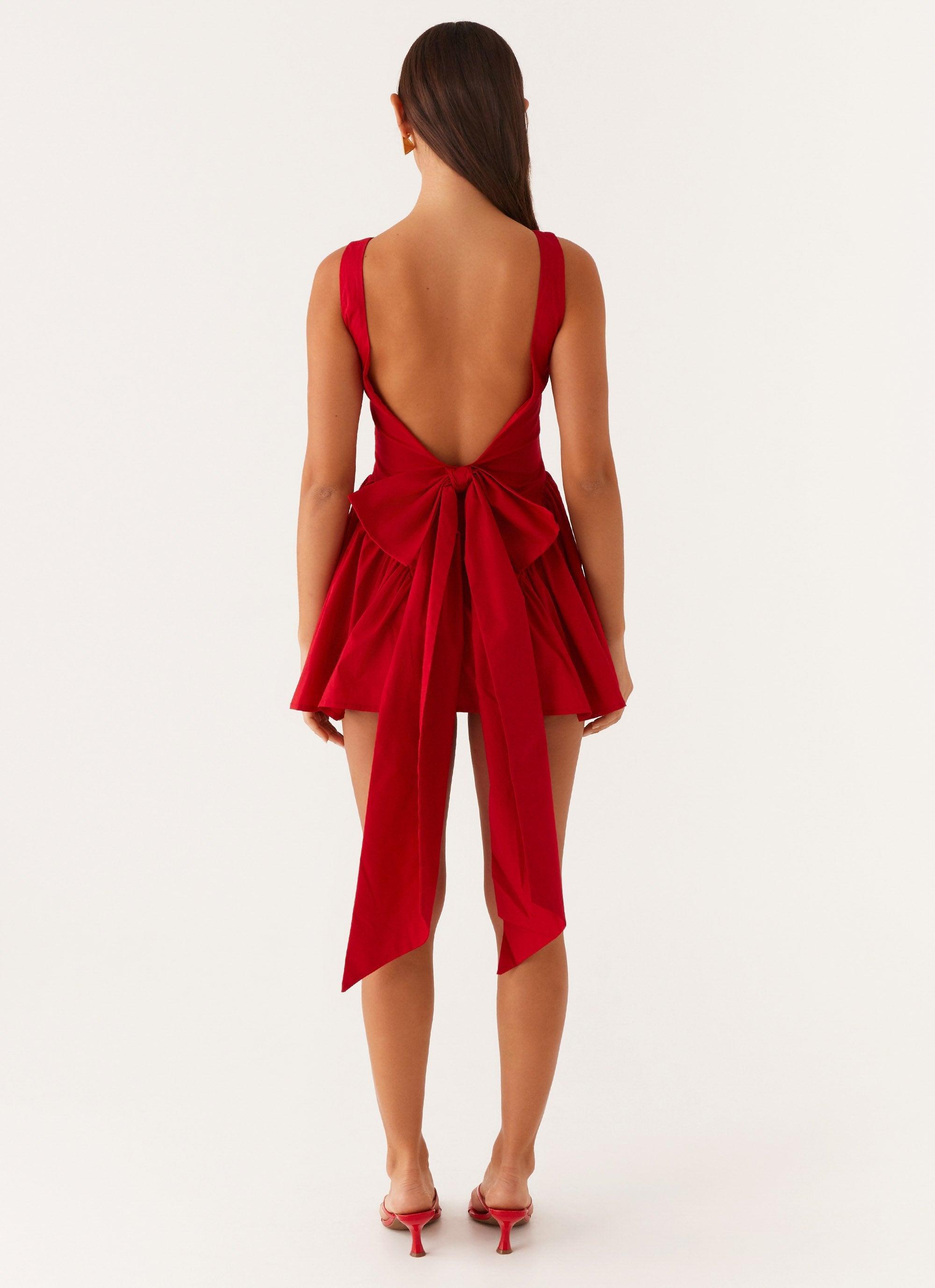 Invited Mini Dress - Red Product Image