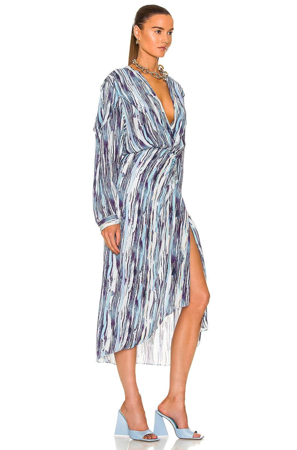 IRO Iniam Midi Dress in Blue Product Image