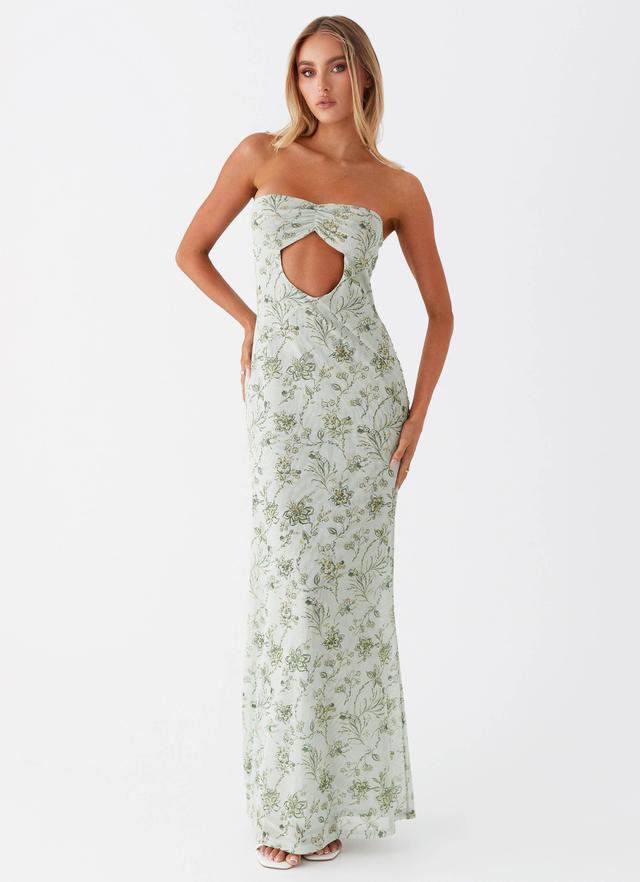 Dearest Maxi Dress - Sage Floral Product Image