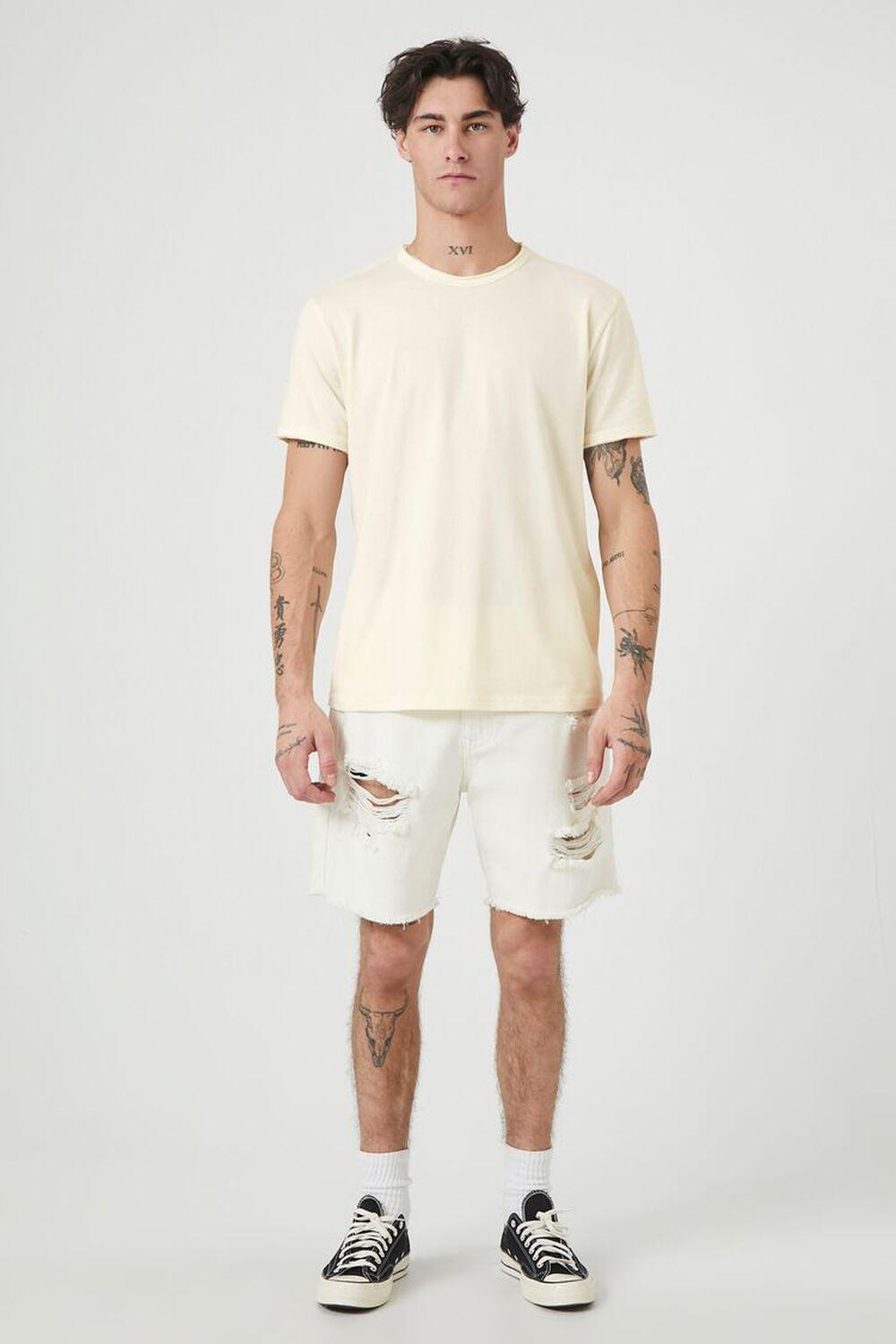 Cotton-Blend Crew Tee | Forever 21 Product Image