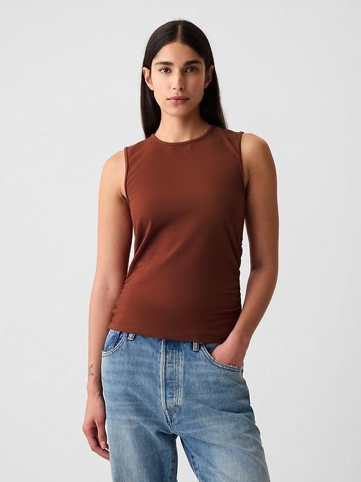 Compact Jersey Cropped Tank Top Product Image