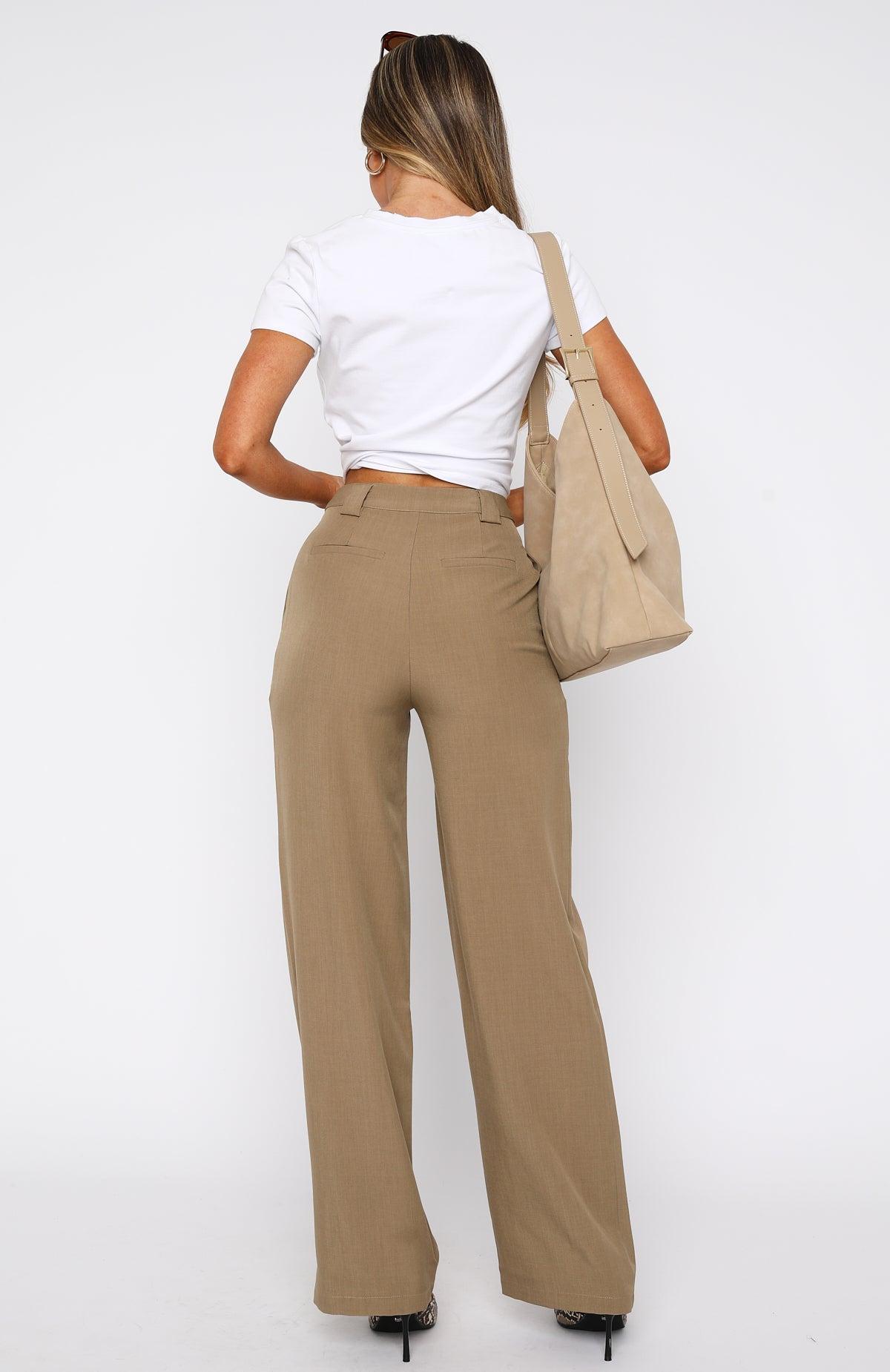 Don't Say It Tailored Pants Hazelwood Product Image