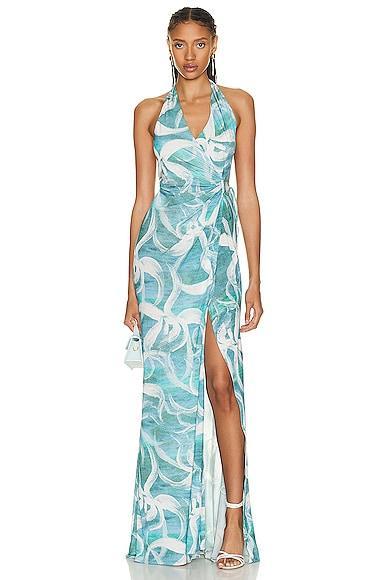 Louisa Ballou King Tide Dress in Blue Product Image