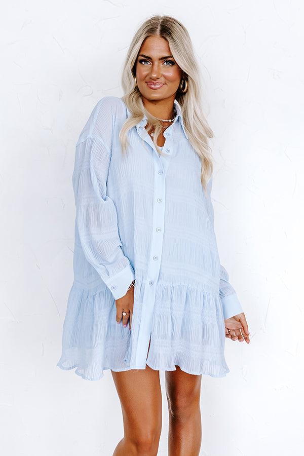 Dance And Dream Tunic Dress In Sky Blue Product Image