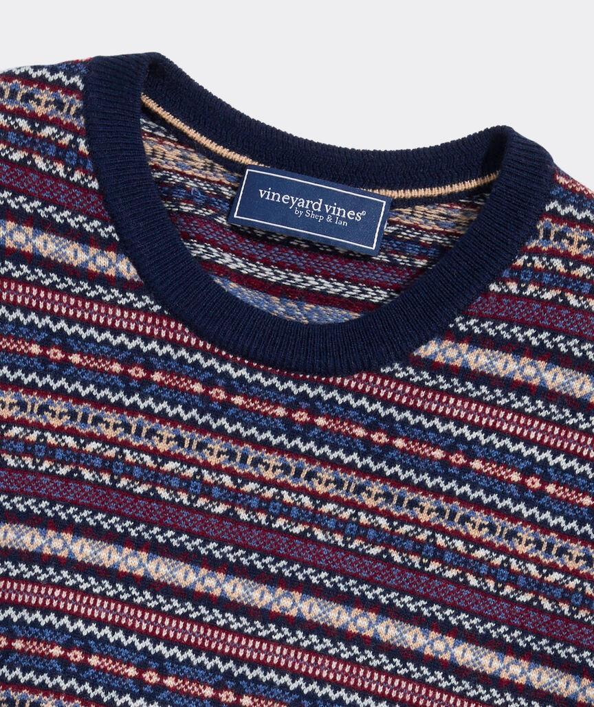 Wool Fair Isle Crewneck Sweater Product Image