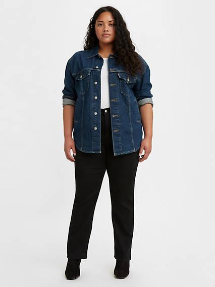 Levi's High Rise Slim Straight Fit Women's Jeans (Plus) Product Image