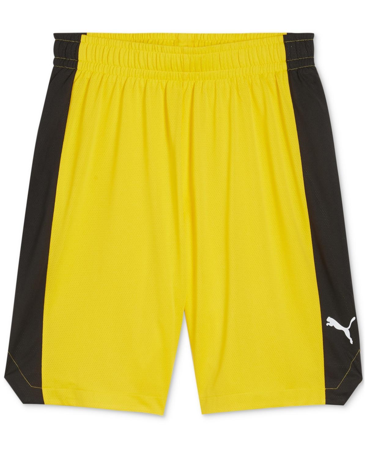 Puma Mens Shot Blocker Colorblocked Logo Shorts Product Image