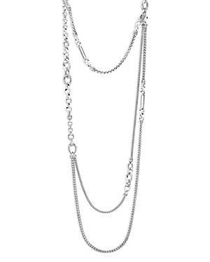 John Hardy Classic Chain Sterling Silver Tiered Necklace. Product Image