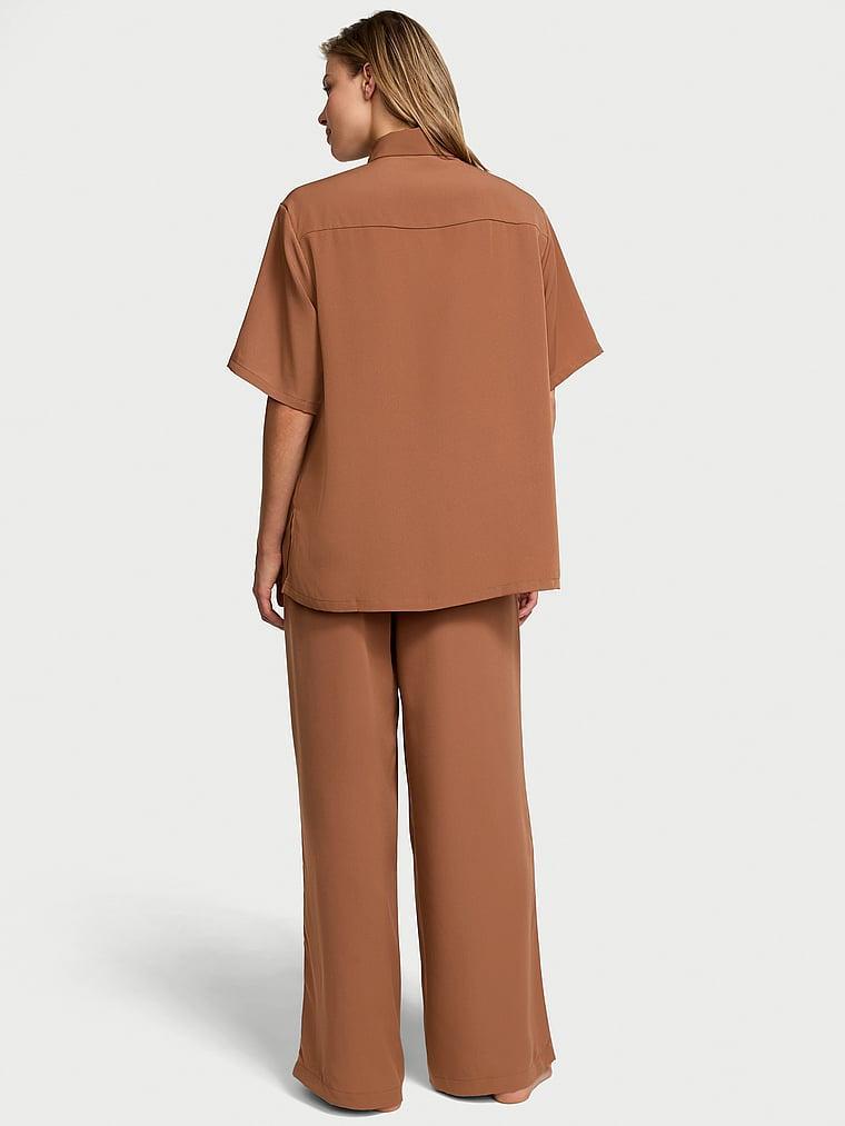 Luxe Crepe Long Pajama Set Product Image