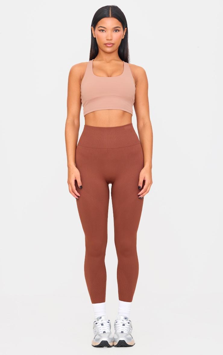 PLT Sport Chocolate Seamless High Waist Leggings Product Image