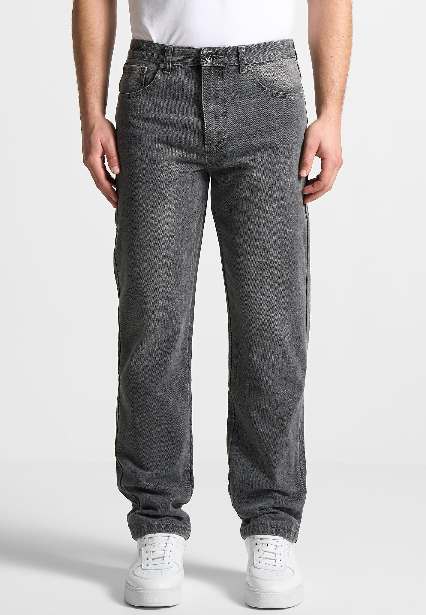 Relaxed Fit Jean - Washed Grey Male Product Image