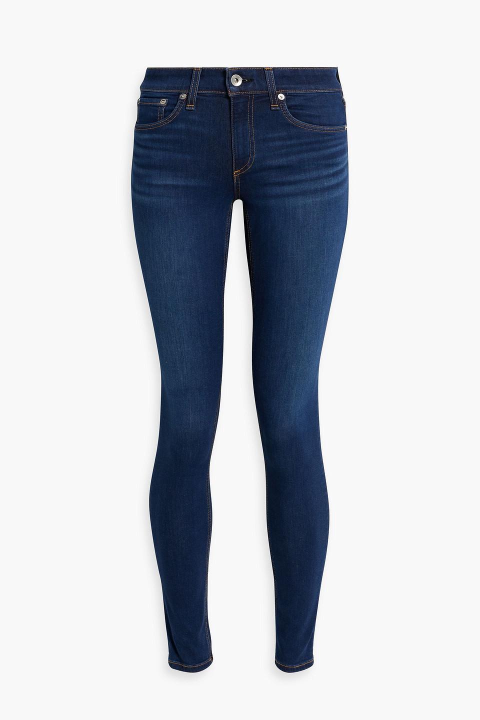 Cate Mid-rise Skinny Jeans In Dark Denim Product Image