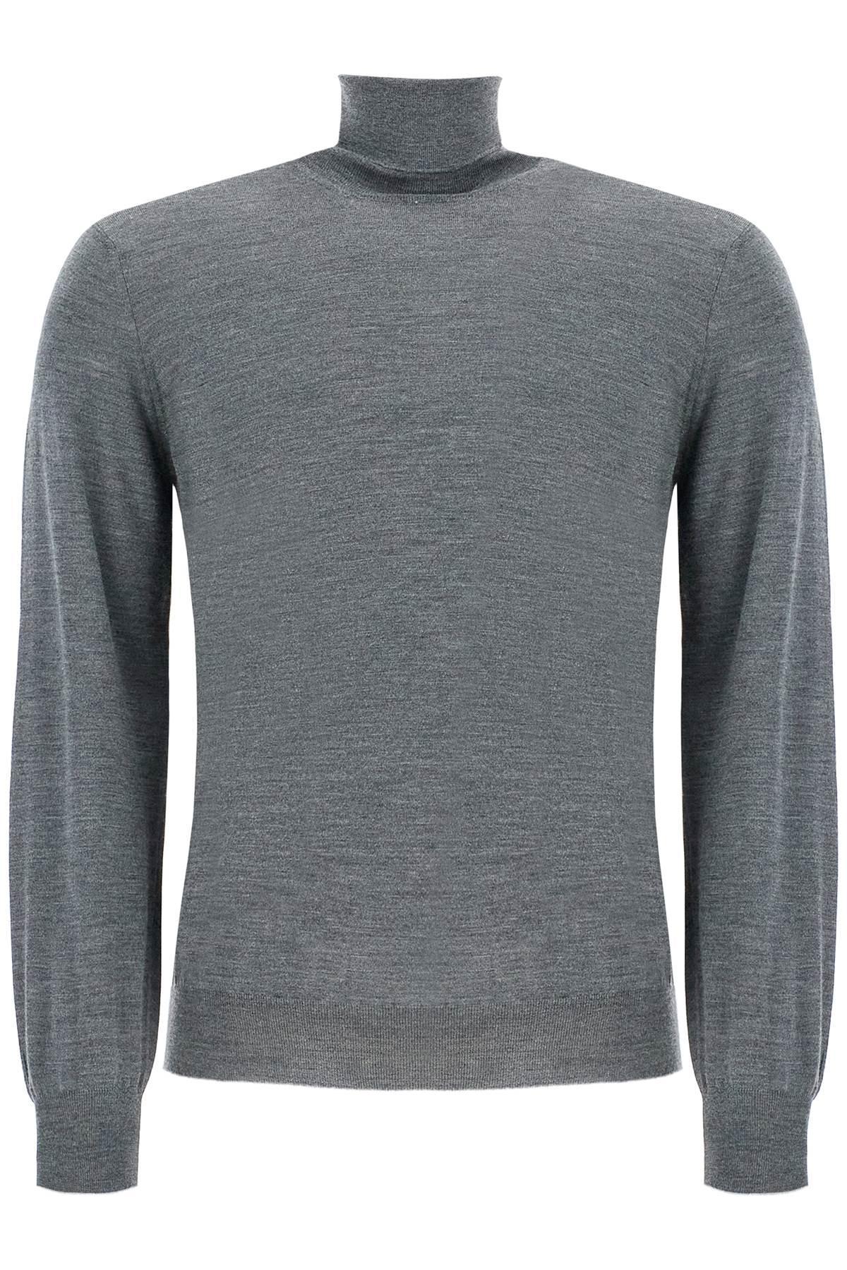 BRUNELLO CUCINELLI Men's High-neck Pullover Sweater In Grigio Product Image