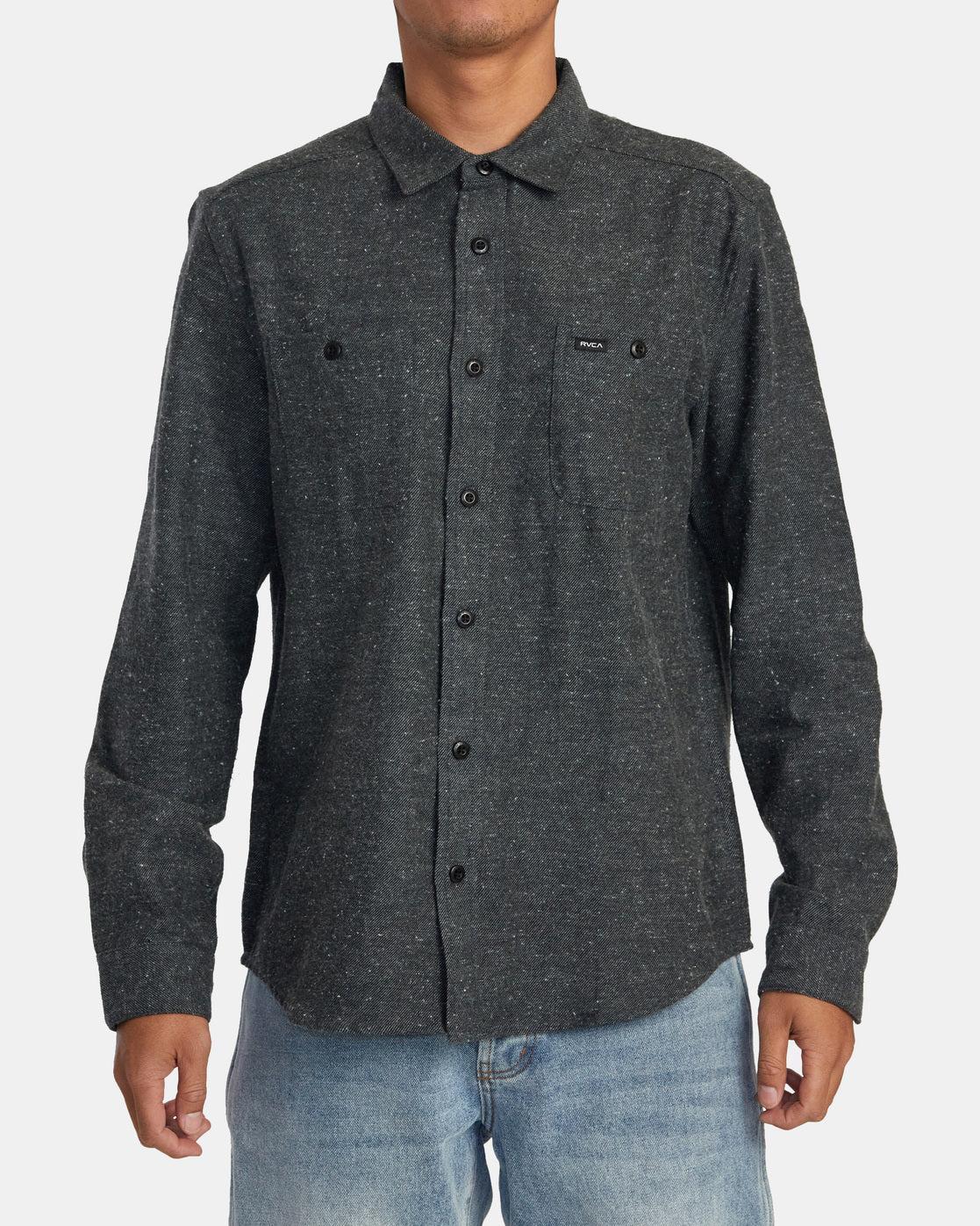 Harvest Neps Flannel Shirt - Black Product Image