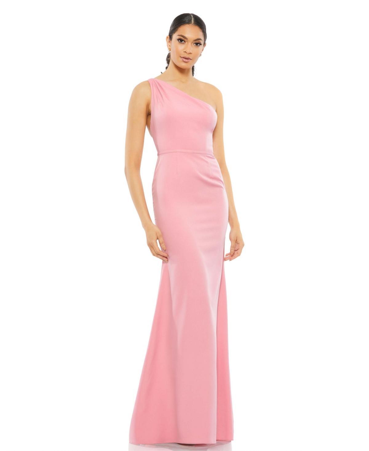 Ieena for Mac Duggal One-Shoulder Jersey Mermaid Gown Product Image