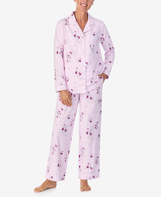 Aria Womens Long Sleeve Pajama Set Product Image