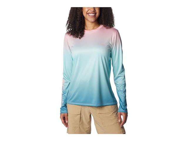 Columbia Women's PFG Tidal Tee Palm Rise Long Sleeve Shirt- Product Image