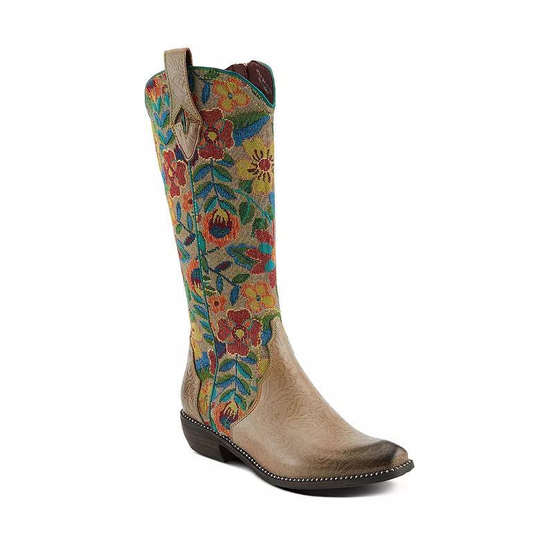 LArtiste by Spring Step Rodeoqueen Cowboy Boot | Womens | Black Multicolor | Size EU 39 / US 8.5 | Boots Product Image