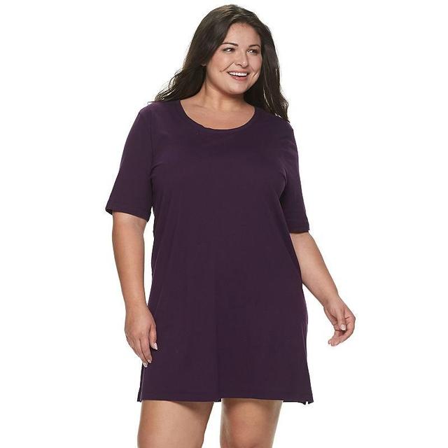 Plus Size Jockey Everyday Essentials Sleepshirt, Womens Purple Product Image