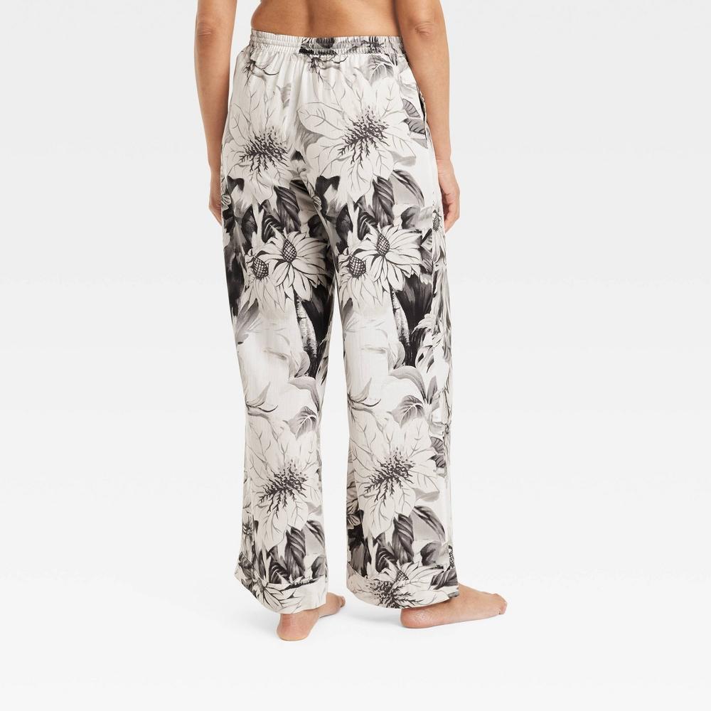 Women's Cotton Blend Pajama Pants - Stars Above™ Black/White/Floral M Product Image