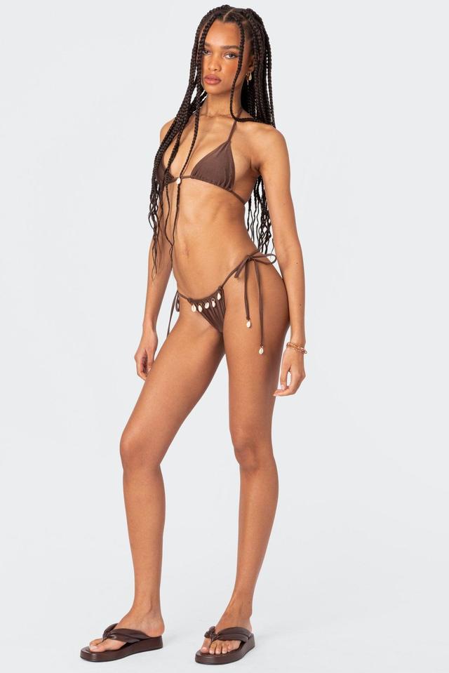 Puka Charm String Bikini Bottom Product Image