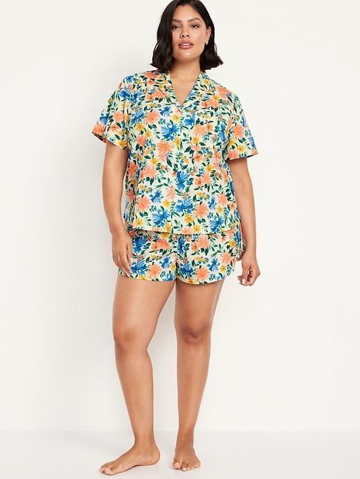 Poplin Pajama Short Set Product Image