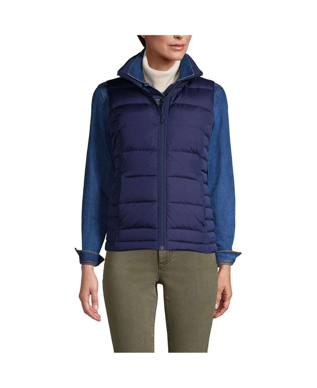 Womens Lands End Down Puffer Vest Product Image