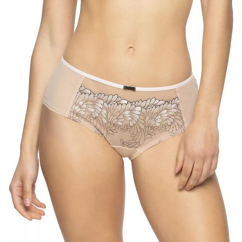 Womens Paramour by Felina Front Embroidered Mesh Hipster Panty 735169 Product Image