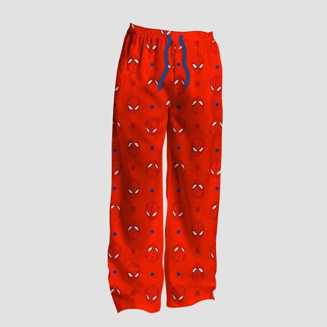 Mens Spider-Man Pajama Pants - Red Product Image