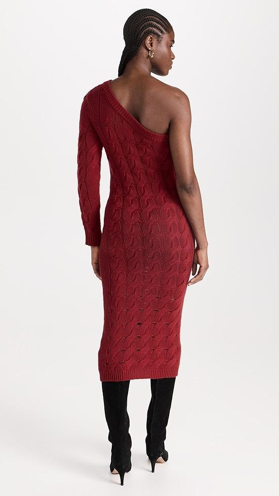 Naadam Wool Cashmere Statement Cable Asymmetrical Dress | Shopbop Product Image