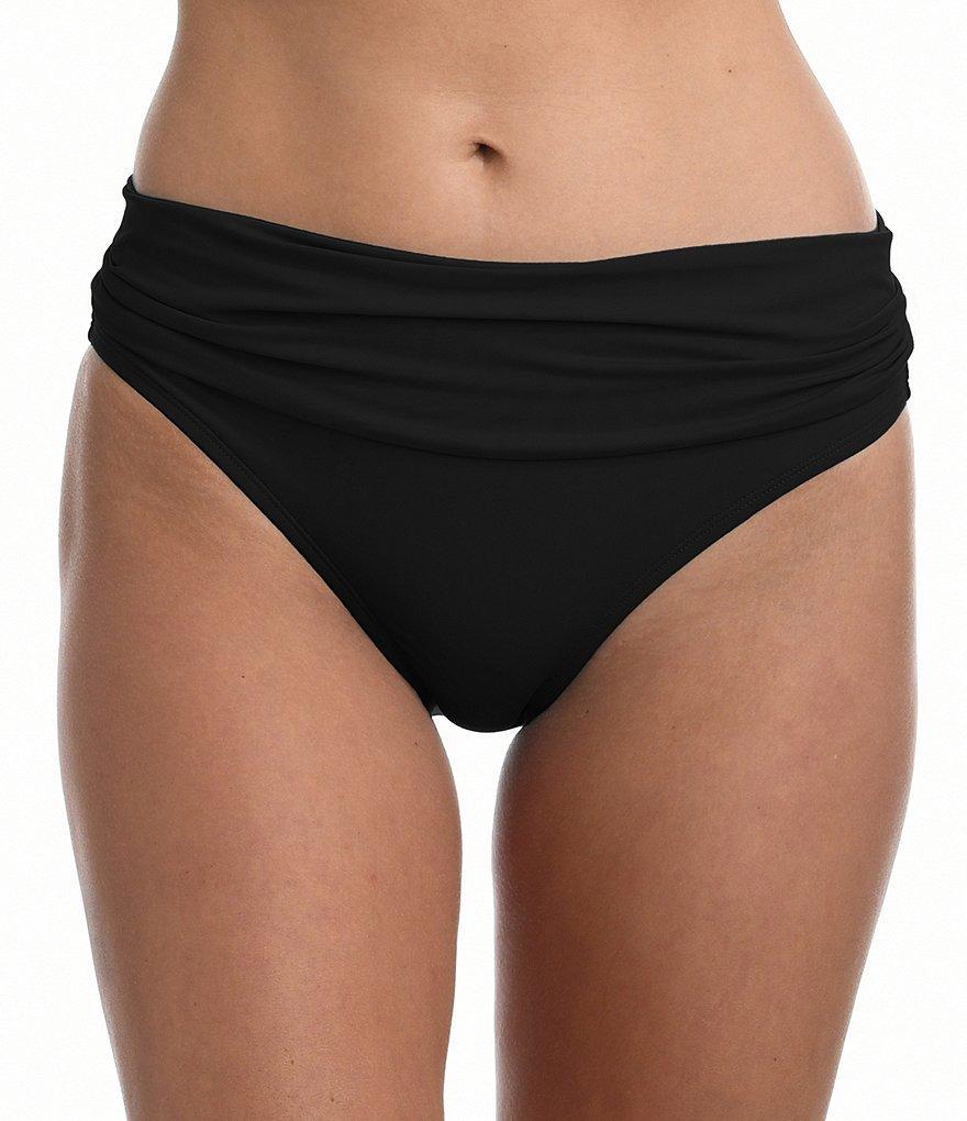 La Blanca Island Goddess Shirred Banded Hipster Swim Bottom Product Image