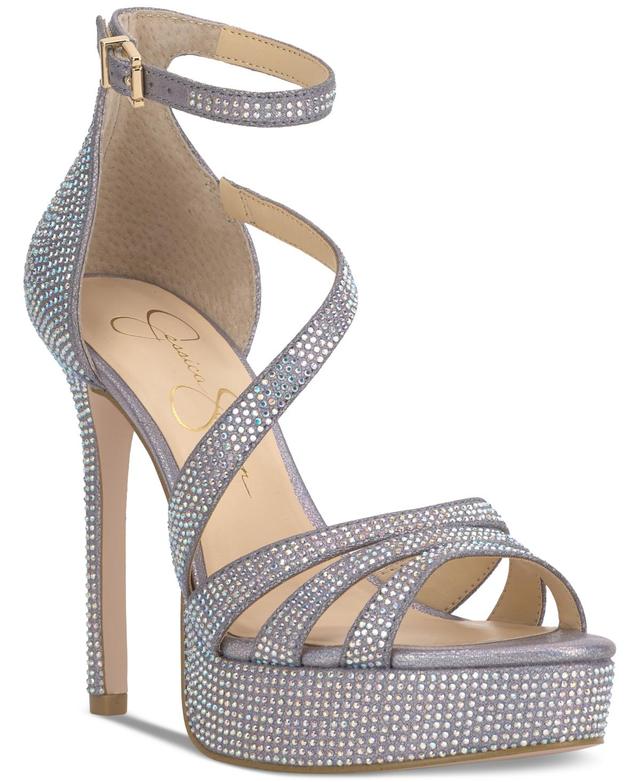 Jessica Simpson Womens Shyremin Strappy Platform Dress Sandals Product Image