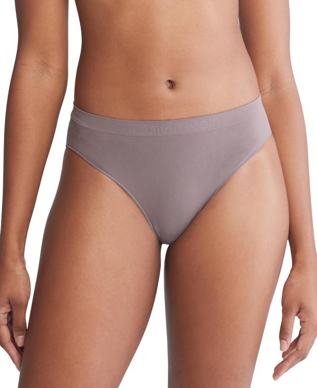 Calvin Klein Womens Embossed-Waistband Bikini - 3 Pack Product Image