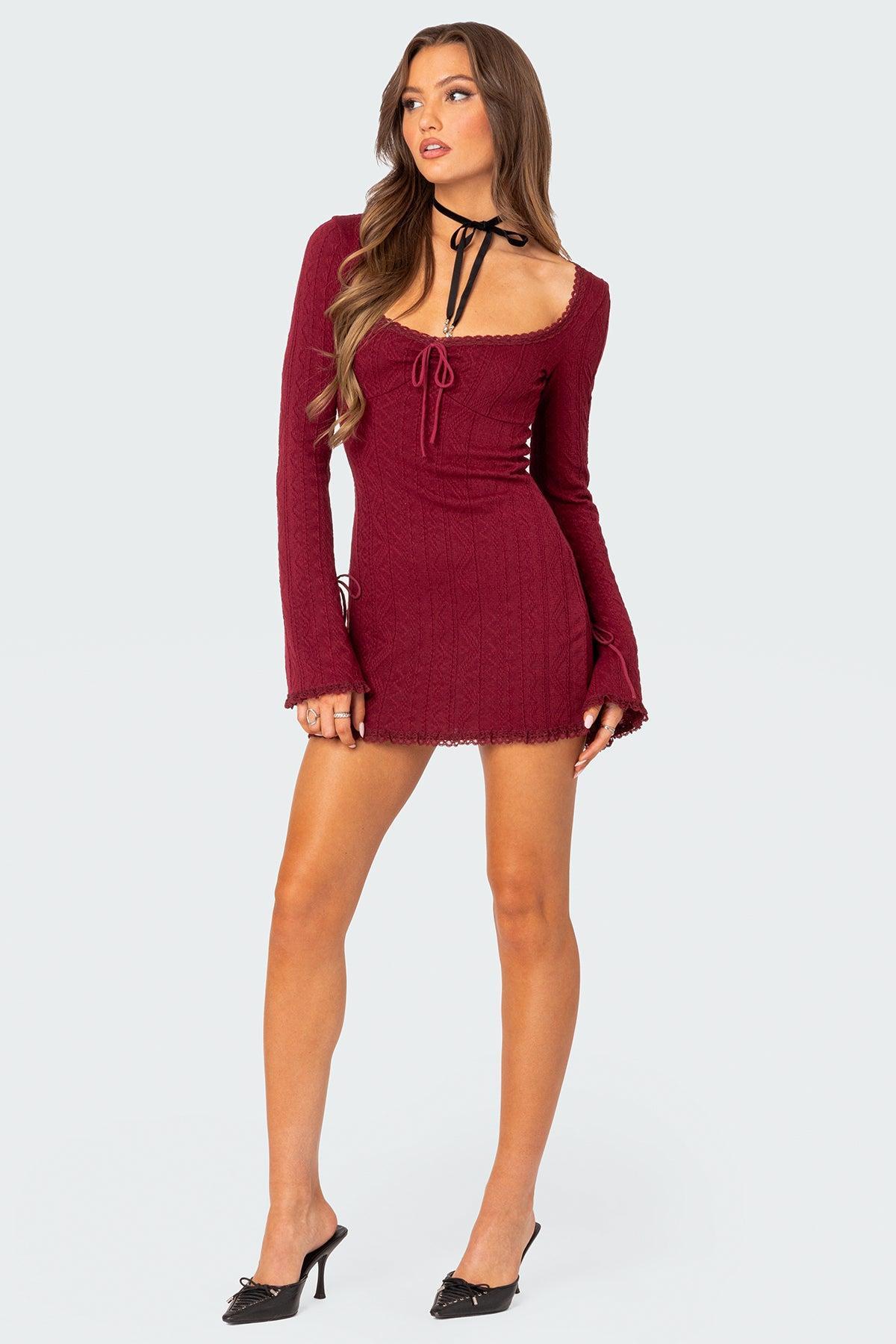 Krista Lacey Knit Mini Dress Product Image