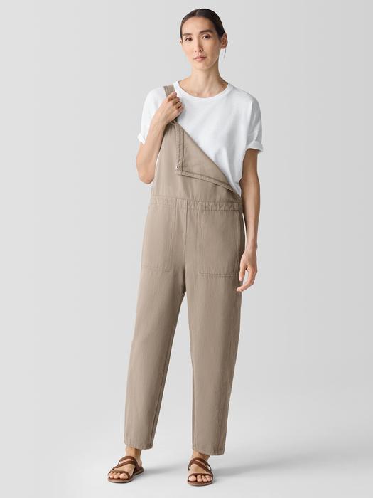 Garment-Dyed Utility Organic Cotton Overalls Product Image